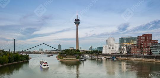 View of the media harbor in Dusseldorf   : Stock Photo or Stock Video Download rcfotostock photos, images and assets rcfotostock | RC Photo Stock.: