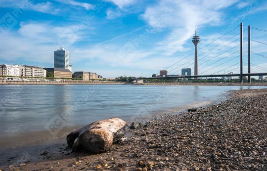 view of the skyline of Dusseldorf from the rhine shore in German  : Stock Photo or Stock Video Download rcfotostock photos, images and assets rcfotostock | RC Photo Stock.: