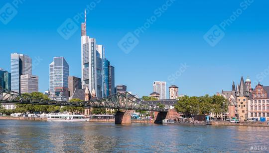 View of the skyline of Frankfurt at summer  : Stock Photo or Stock Video Download rcfotostock photos, images and assets rcfotostock | RC Photo Stock.: