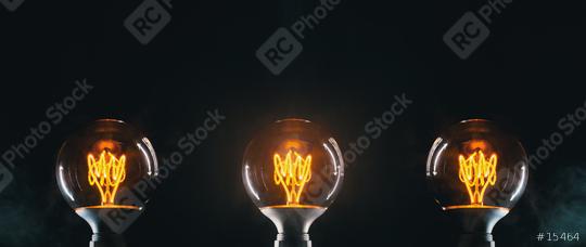 Vintage lightbulb on dark background  : Stock Photo or Stock Video Download rcfotostock photos, images and assets rcfotostock | RC Photo Stock.: