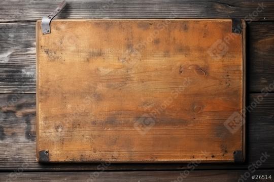 Vintage wooden cutting board on a rustic wood surface  : Stock Photo or Stock Video Download rcfotostock photos, images and assets rcfotostock | RC Photo Stock.: