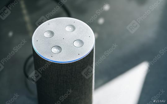 voice controlled speaker and personal Assistent at home  : Stock Photo or Stock Video Download rcfotostock photos, images and assets rcfotostock | RC Photo Stock.: