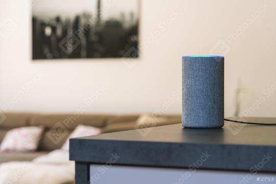 voice controlled speaker and personal Assistent at home  : Stock Photo or Stock Video Download rcfotostock photos, images and assets rcfotostock | RC Photo Stock.: