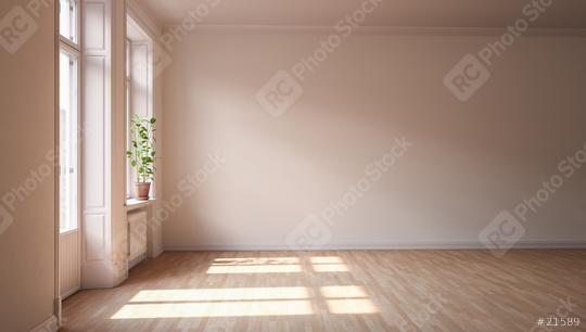 Wand im Zimmer einer leeren Wohnung mit Balkon  : Stock Photo or Stock Video Download rcfotostock photos, images and assets rcfotostock | RC Photo Stock.: