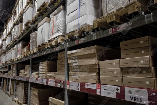 Warehouse shelves loaded up with boxes  : Stock Photo or Stock Video Download rcfotostock photos, images and assets rcfotostock | RC Photo Stock.: