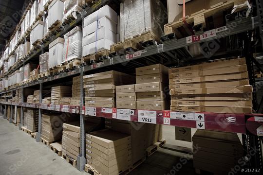 Warehouse shelves loaded up with bulk boxes  : Stock Photo or Stock Video Download rcfotostock photos, images and assets rcfotostock | RC Photo Stock.:
