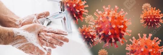Washing hands man rinsing soap with running water at sink, Coronavirus 2019-ncov prevention hand hygiene. Corona Virus pandemic protection by cleaning hands frequently.  : Stock Photo or Stock Video Download rcfotostock photos, images and assets rcfotostock | RC-Photo-Stock.: