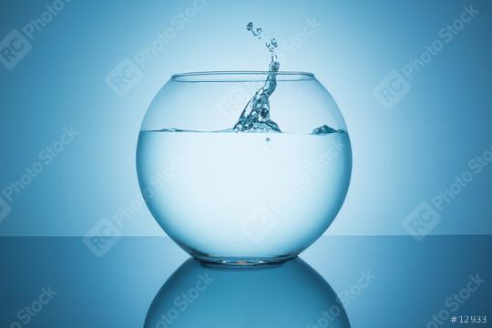 water splash in a fishbowl  : Stock Photo or Stock Video Download rcfotostock photos, images and assets rcfotostock | RC Photo Stock.: