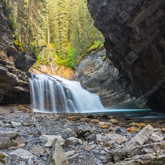 Waterfall at the Johnston Canyon in the Banff national park canada  : Stock Photo or Stock Video Download rcfotostock photos, images and assets rcfotostock | RC Photo Stock.: