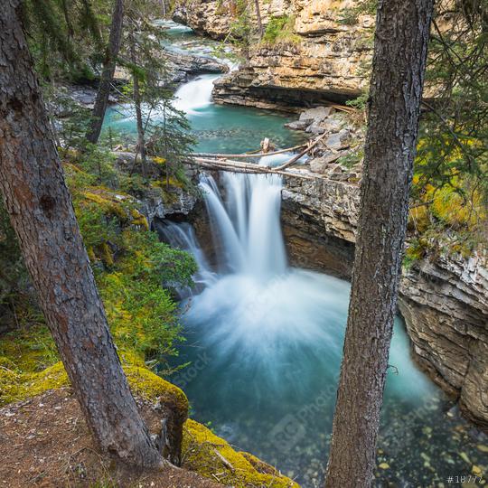 waterfalls at the Johnston Canyon in banff canada  : Stock Photo or Stock Video Download rcfotostock photos, images and assets rcfotostock | RC Photo Stock.: