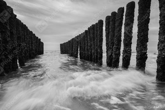 wave breakers at the north sea in black and white colors  : Stock Photo or Stock Video Download rcfotostock photos, images and assets rcfotostock | RC Photo Stock.: