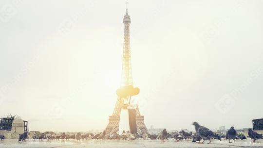 wedding couple near Eiffel tower in Paris, romantic kiss, France.  : Stock Photo or Stock Video Download rcfotostock photos, images and assets rcfotostock | RC Photo Stock.: