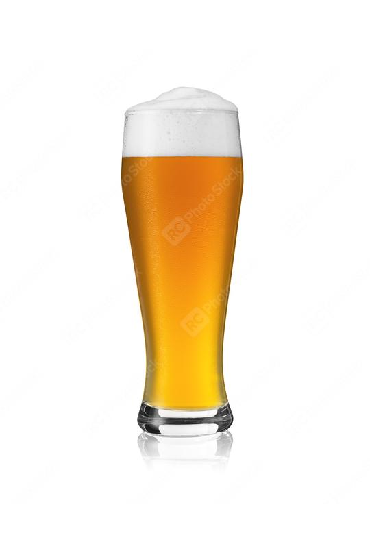 Wheat Beer Glass bayern munich oktoberfest gold with foam crown and dew condensing water drops  : Stock Photo or Stock Video Download rcfotostock photos, images and assets rcfotostock | RC Photo Stock.: