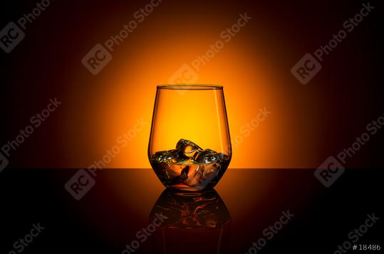 Whiskey glass drink with ice cubes and orange sunset summer  : Stock Photo or Stock Video Download rcfotostock photos, images and assets rcfotostock | RC Photo Stock.: