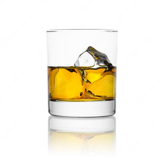 whiskey glass with ice on white  : Stock Photo or Stock Video Download rcfotostock photos, images and assets rcfotostock | RC Photo Stock.: