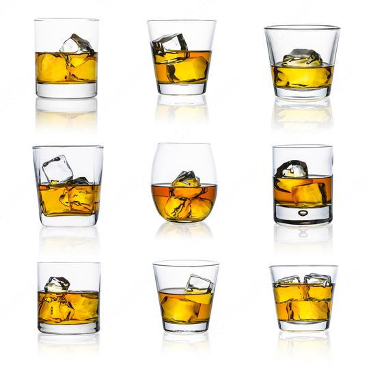 whiskey glasses on white set  : Stock Photo or Stock Video Download rcfotostock photos, images and assets rcfotostock | RC Photo Stock.: