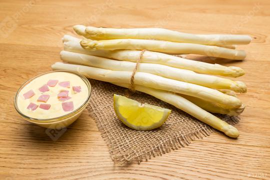 white Asparagus with hollandaise sauce  : Stock Photo or Stock Video Download rcfotostock photos, images and assets rcfotostock | RC Photo Stock.:
