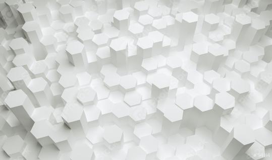 white hexagons background pattern - 3D rendering - Illustration   : Stock Photo or Stock Video Download rcfotostock photos, images and assets rcfotostock | RC Photo Stock.:
