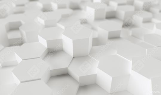 white hexagons background pattern - 3D rendering - Illustration   : Stock Photo or Stock Video Download rcfotostock photos, images and assets rcfotostock | RC Photo Stock.: