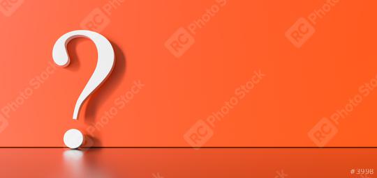 White question mark on red background with empty space on left side. 3D Rendering  : Stock Photo or Stock Video Download rcfotostock photos, images and assets rcfotostock | RC Photo Stock.: