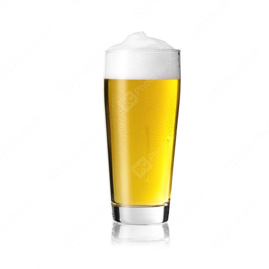 Willi cup beer glass pilsner golden with foam crown and drops of condensation dew altbier on white background  : Stock Photo or Stock Video Download rcfotostock photos, images and assets rcfotostock | RC Photo Stock.: