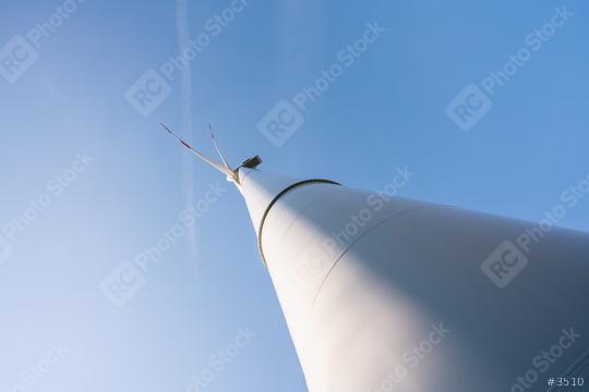 Wind turbine generating electricity with blue sky - energy conservation concept  : Stock Photo or Stock Video Download rcfotostock photos, images and assets rcfotostock | RC Photo Stock.: