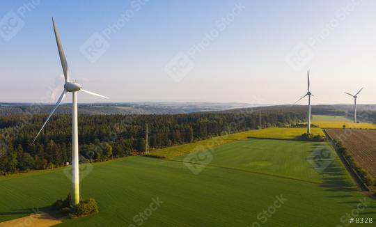 Wind turbine view from drone - Sustainable development, environment friendly, renewable energy concept.  : Stock Photo or Stock Video Download rcfotostock photos, images and assets rcfotostock | RC Photo Stock.: