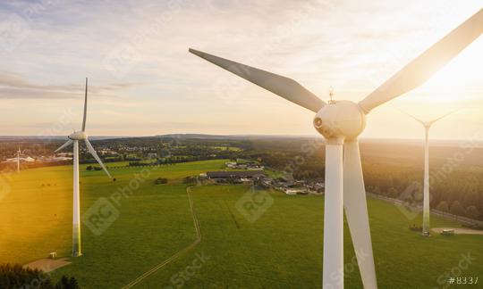 Wind turbines and agricultural fields - Energy Production with clean and Renewable Energy - copyspace for your individual text  : Stock Photo or Stock Video Download rcfotostock photos, images and assets rcfotostock | RC Photo Stock.:
