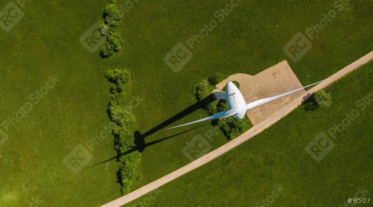 Wind turbines and agricultural fields - Energy Production with clean and Renewable Energy - top view shot  : Stock Photo or Stock Video Download rcfotostock photos, images and assets rcfotostock | RC Photo Stock.:
