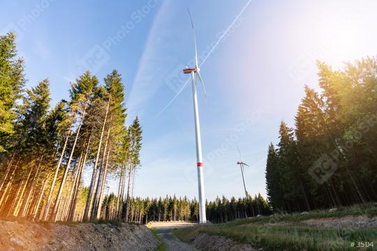 Wind turbines in the forest  : Stock Photo or Stock Video Download rcfotostock photos, images and assets rcfotostock | RC Photo Stock.:
