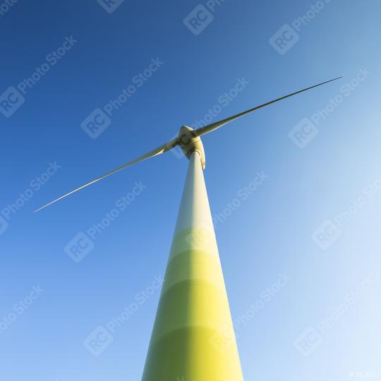 windmill Pinwheel wind turbine wind farm forwards blue skies  : Stock Photo or Stock Video Download rcfotostock photos, images and assets rcfotostock | RC Photo Stock.: