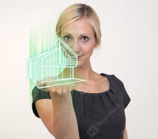 Woman holding house  : Stock Photo or Stock Video Download rcfotostock photos, images and assets rcfotostock | RC Photo Stock.: