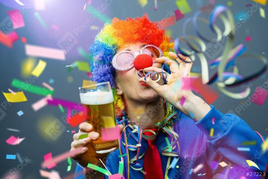 woman with beer carnival mask and fashion style   : Stock Photo or Stock Video Download rcfotostock photos, images and assets rcfotostock | RC Photo Stock.: