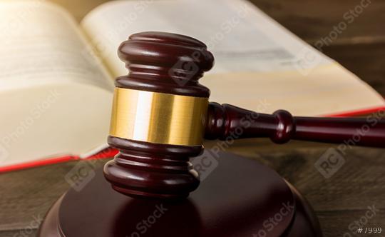wooden gavel and book on wooden table  : Stock Photo or Stock Video Download rcfotostock photos, images and assets rcfotostock | RC Photo Stock.: