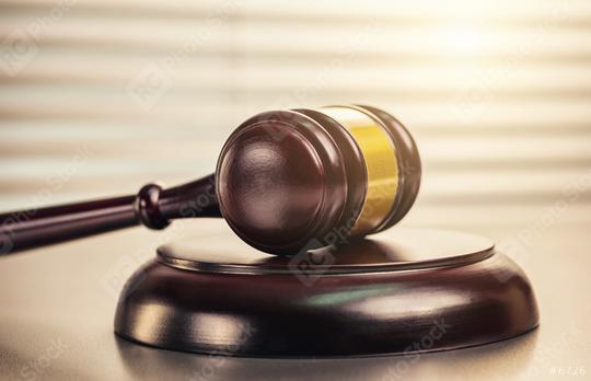 Wooden judges gavel in a office  : Stock Photo or Stock Video Download rcfotostock photos, images and assets rcfotostock | RC Photo Stock.: