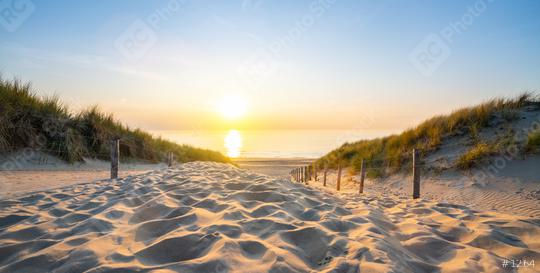 Wooden path at Baltic sea over sand dunes with ocean view, sunset summer evening  : Stock Photo or Stock Video Download rcfotostock photos, images and assets rcfotostock | RC Photo Stock.: