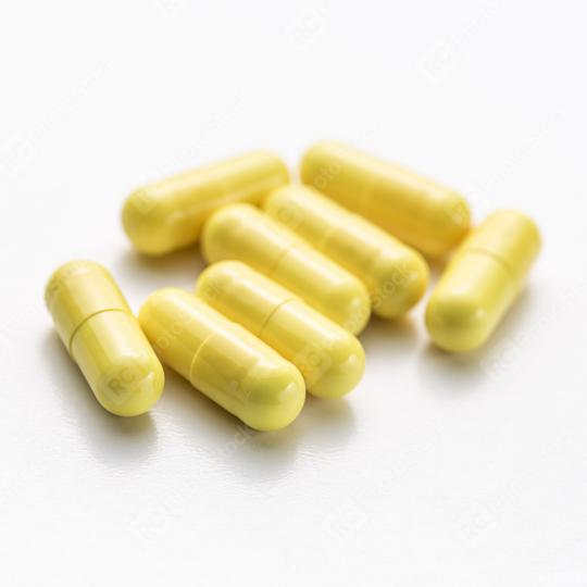 Yellow capsule drugs therapy doctor flu antibiotic pharmacy medicine medical  : Stock Photo or Stock Video Download rcfotostock photos, images and assets rcfotostock | RC Photo Stock.: