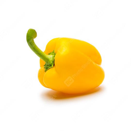 yellow pepper on white  : Stock Photo or Stock Video Download rcfotostock photos, images and assets rcfotostock | RC Photo Stock.: