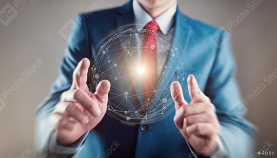young businessman hand global network connection  : Stock Photo or Stock Video Download rcfotostock photos, images and assets rcfotostock | RC Photo Stock.:
